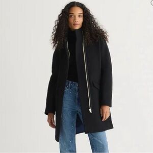 J. Crew Black Cocoon Coat